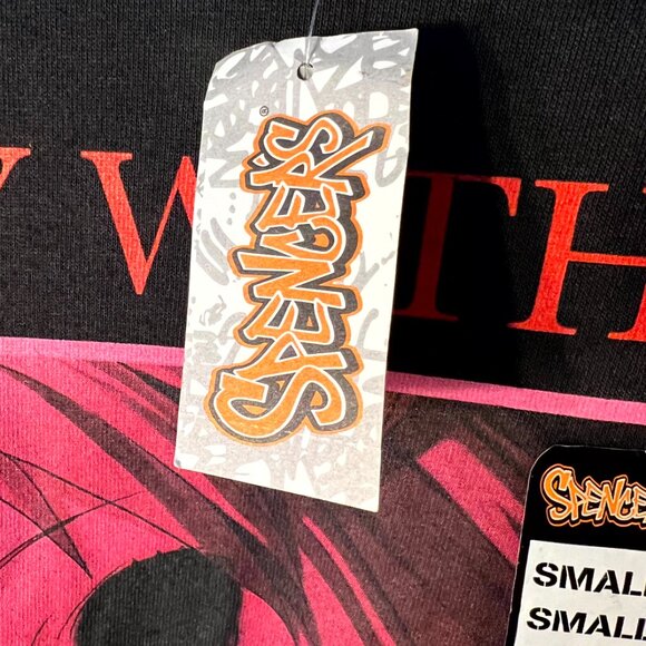 NWT Doki Doki Spencer's Black 100% Cotton Graphic Print Tee T-Shirt SZ Small - Picture 3 of 5